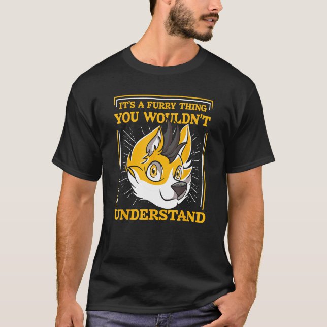 Fursona Fuchs Furries Cosplay Furry Fandom T-Shirt (Vorderseite)