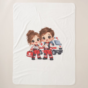 Fürsorgliches Rettungsduo Sherpadecke