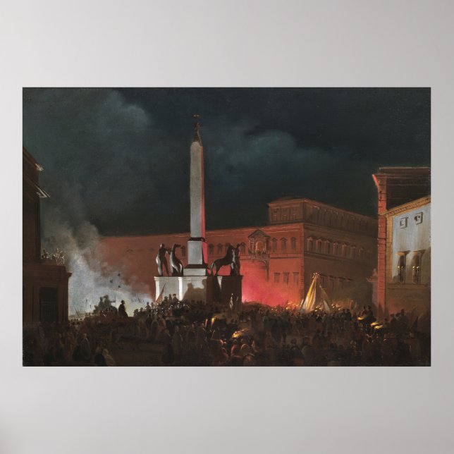 Fürsprache von Papst Pius IX aus dem Quirinale Poster (Vorne)