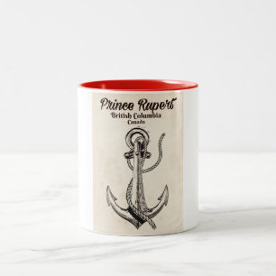 Fürst Rupert, British Columbia Nautilusplakat Zweifarbige Tasse
