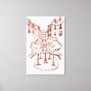 Furstenberg, Saint-Germain-des-Pres Kirche, Paris Leinwanddruck