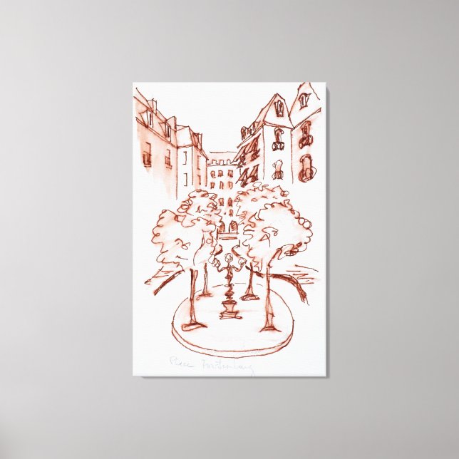 Furstenberg, Saint-Germain-des-Pres Kirche, Paris Leinwanddruck (Vorderseite)