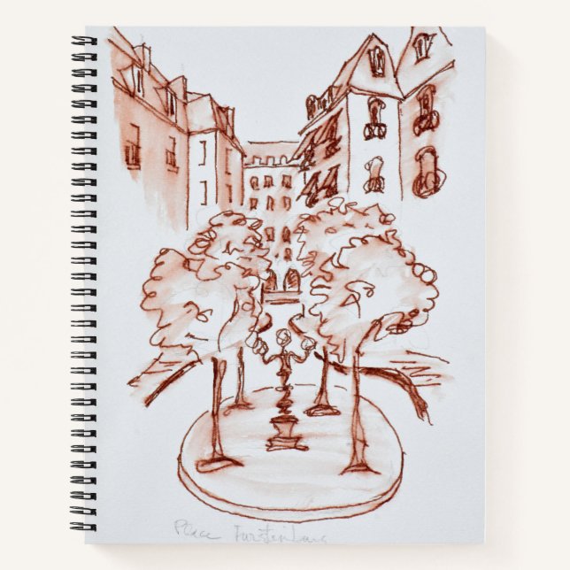 Furstenberg, Saint-Germain-des-Pres Kirche, Paris Notizbuch (Vorderseite)