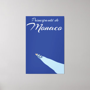 Fürstentum Monaco Reiseplakat Leinwanddruck