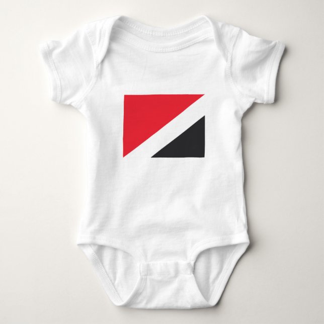 Fürstentum Sealand Flag Baby Strampler (Vorderseite)