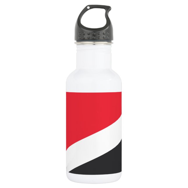 Fürstentum Sealand Flag Edelstahlflasche (Vorderseite)