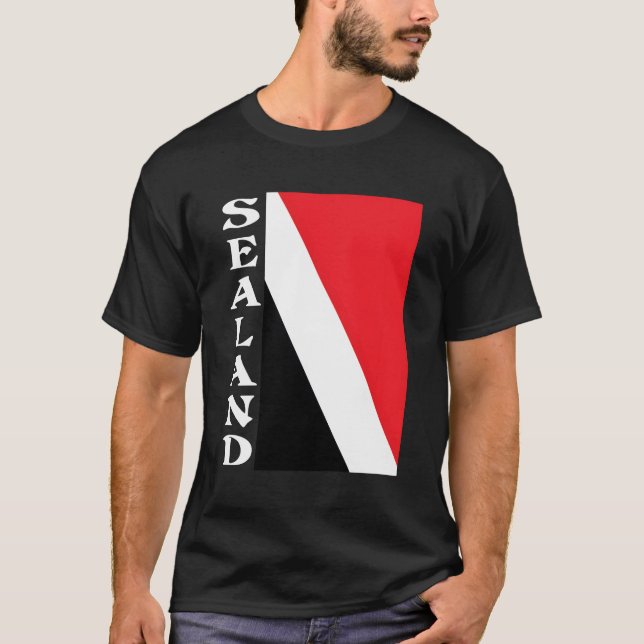 Fürstentum Sealand Flag T-Shirt (Vorderseite)