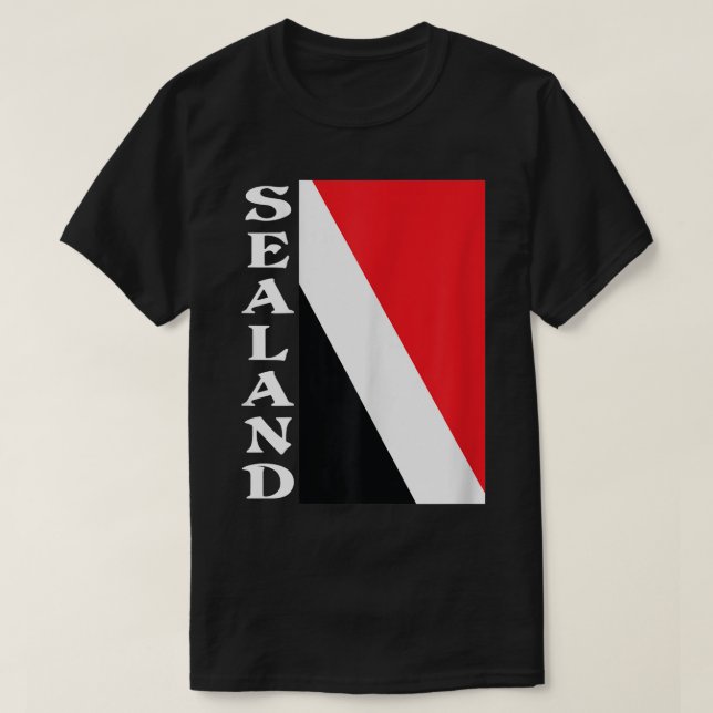 Fürstentum Sealand Flag  T-Shirt (Design vorne)