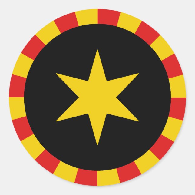 Fürstentum Vindheim Populace Abzeichen Runder Aufkleber (Vorderseite)