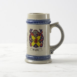 Furt-Familien-Wappen auf einem Stein Bierglas