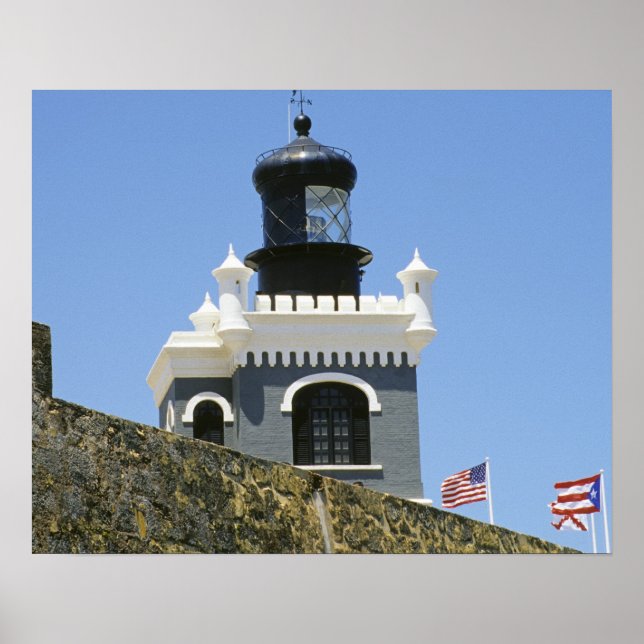 Fürte San Felipe del Morro's graue castellated Poster (Vorne)