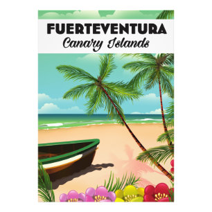 Fürteventura Kanarische Inseln Urlaub Postkarte. Fotodruck