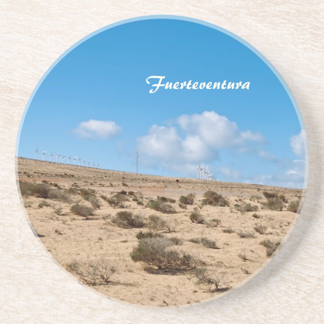 Fürteventura Sandstein Untersetzer (Vorne)