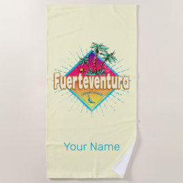 Fürteventura Surfer Kanarische Inseln Vintag Strandtuch