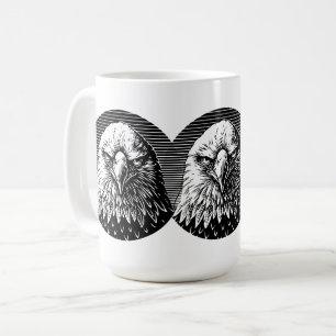 Fury Fierce: Der mächtige Blick auf einen Adler Kaffeetasse