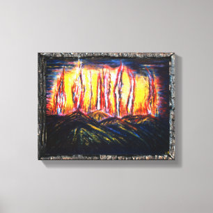 Fury Fires Leinwanddruck