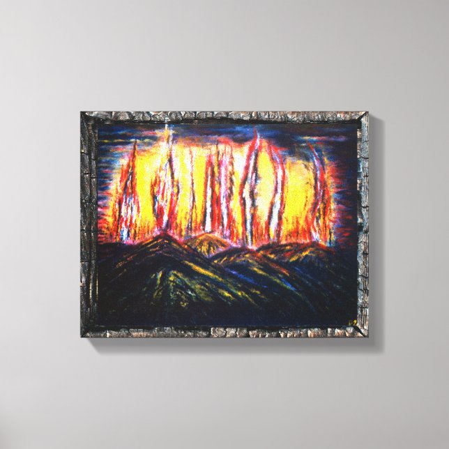 Fury Fires Leinwanddruck (Vorderseite)