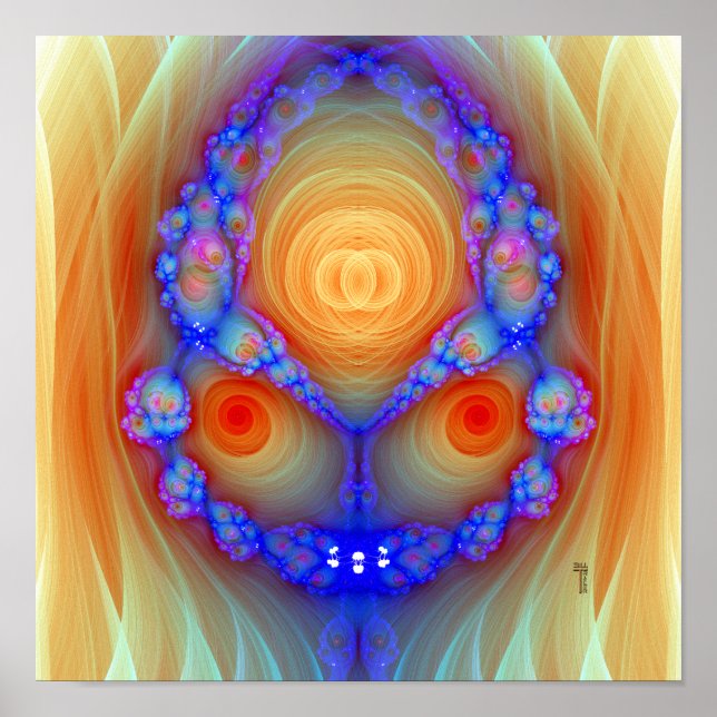 Fury Variation 2 (12" x 12") Art Print Poster (Vorne)