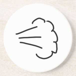 Furz Cloud Getränkeuntersetzer