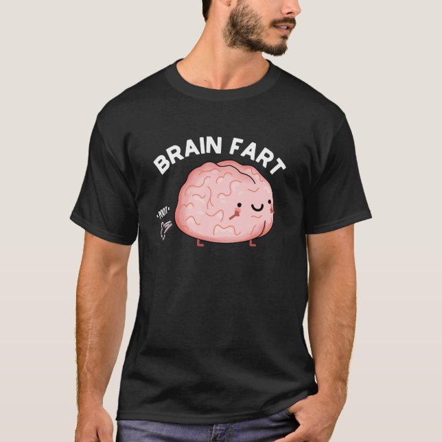 Furz Funny Anatomy Pun Dark BG T-Shirt (Vorderseite)