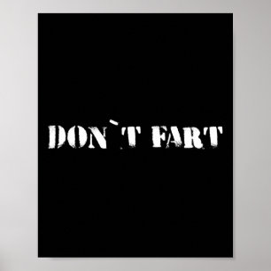 Furz nicht Fitnessstudio Sport Bodybuilding Protei Poster
