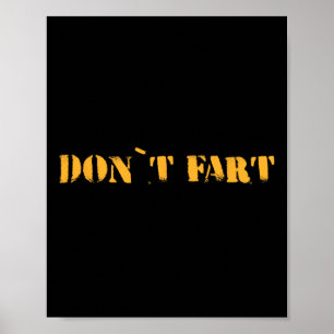 Furz nicht Fitnessstudio Sport Bodybuilding Protei Poster