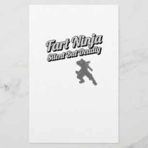 Furz Ninja Stille, aber tödliches Shirt Briefpapier