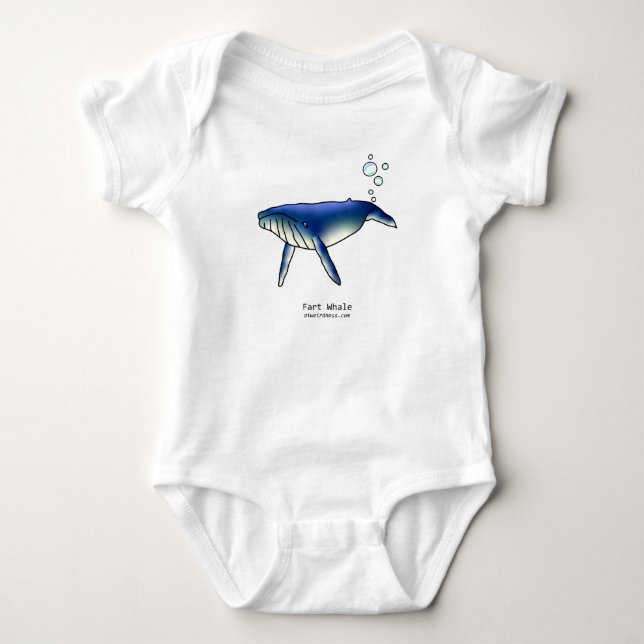 Furz Wal Baby Bodysuit Strampler (Vorderseite)