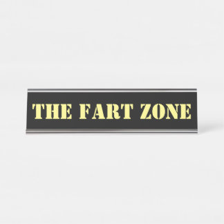 Furz Zone Gag Schreibtisch Namensplatte Schreibtischnamensplakette
