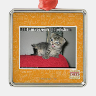 Furzen I in yor gen'ral direkshun Ornament Aus Metall