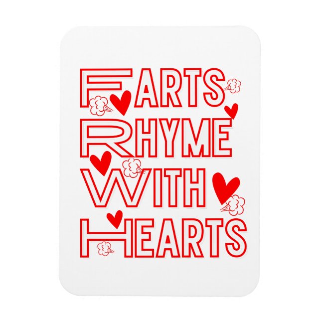 Furzen Rhyme mit Herz Magnet (Vertikal)