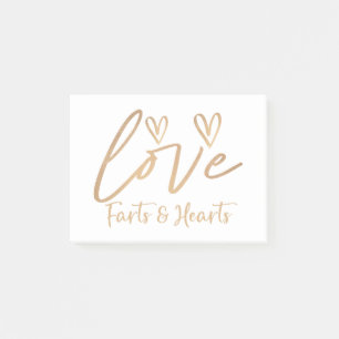 Furzen und Herzen der Liebe Post-it Klebezettel