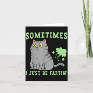 Furzende Katze Manchmal Furze Ich Nur Lustige Anim Karte