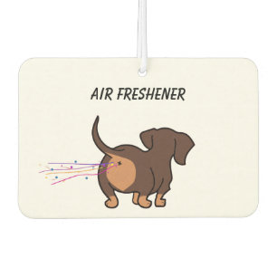 Furzender Dachshund Autolufterfrischer