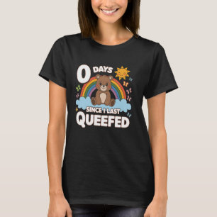 Furzender lustiger Baby Regenbogen 0 Tage seit mei T-Shirt