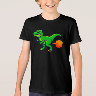 Furzender T-Rex Lustiger Dino-Furz Tri-Blend Shirt