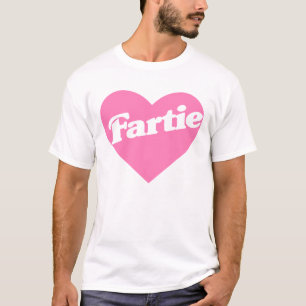 Furzendes rosa Herz lustiger Wortwitz T-Shirt