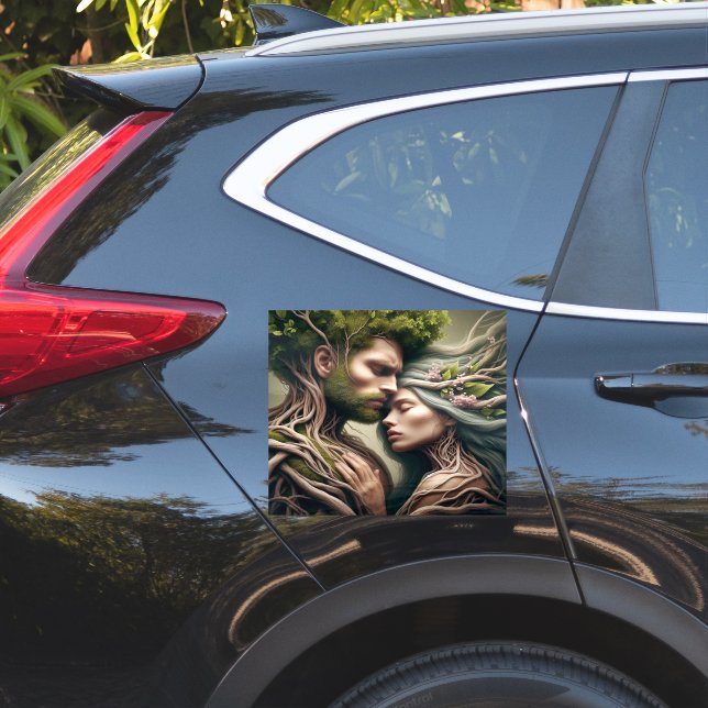 fusão homem e natureza aufkleber (Auto Seite)