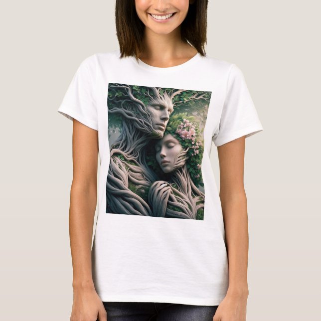 fusão homem e natureza T-Shirt (Vorderseite)