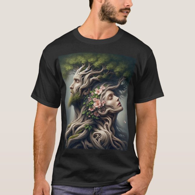 fusão homem e natureza T-Shirt (Vorderseite)