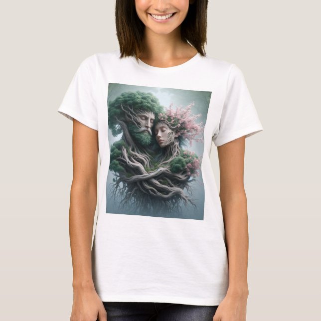 fusão homem e natureza T-Shirt (Vorderseite)