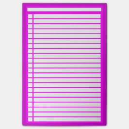 Fuschia Checkliste Post-it Klebezettel