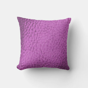 Fuschia Dark Imitats Leather Design Kissen