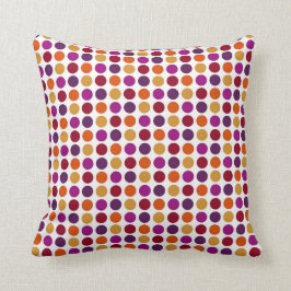 Fuschia Fantastische Polka Kissen
