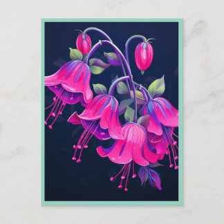 FUSCHIA FLOWERS #1 POSTKARTE