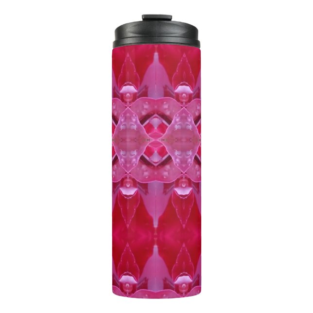 Fuschia Ikat Thermosbecher (Vorderseite)