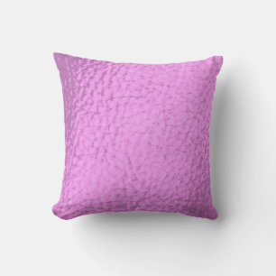 Fuschia Imitats Leather Design Kissen