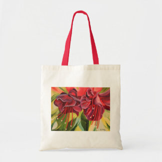 Fuschia Ölgemälde-Druck-Tasche durch Joanne Casey Tragetasche