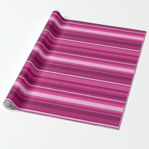 Fuschia-Streifen Geschenkpapier