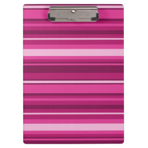 Fuschia-Streifen Klemmbrett